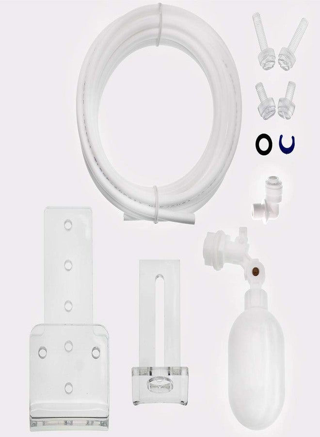 SENSTREE ZAOJIAO Auto-top-Off ATO Solution Auto Water Filler Adjustable Float Valve Mounting Aquarium Sump + 1/4" Tube 3 Meters 9.8ft Pipe RO Water Filter System PE White - Image 1